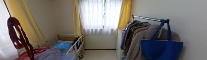 入居者用居室の室内風景