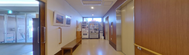 清潔感ある施設の廊下