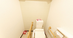 手すり付きトイレスペース
