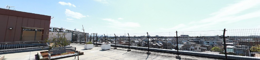 屋上空間が広がる景色