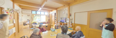 職員と入居者の交流の場