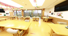 ケアホームの居心地の良い休憩所