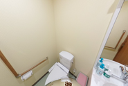 清潔で機能的なトイレ設備