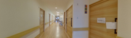 職員用通路としての施設廊下