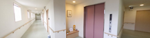 整備された介護施設の内廊下