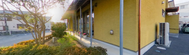 介護施設の外観と周辺環境
