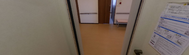 職員用通勤端末のある廊下
