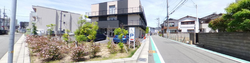清潔で明るい住宅地の一角