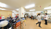 スタッフと入居者の一瞬