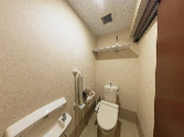 バリアフリーのトイレスペース