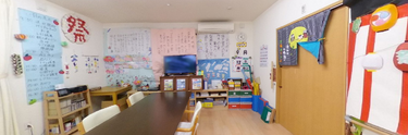 介護施設の居住空間と共有エリア