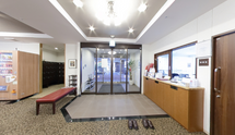 居心地の良い受付とロビー