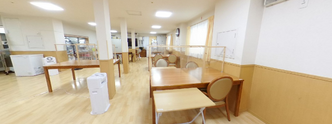 介護施設の居間の内装
