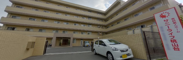 介護施設の外観と周辺