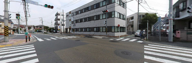都会的な介護施設の景観