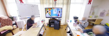 職員と入居者の交流の場