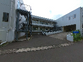 緑が囲む建物の外観