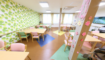 介護施設内の共有スペース