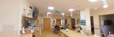 介護施設の居住者とスペース