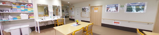 介護施設の居心地の良い居間