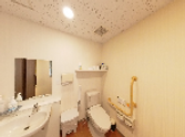 ゆったりしたトイレ空間