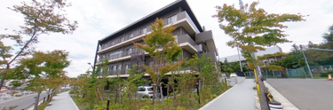 洗練された介護施設の景観