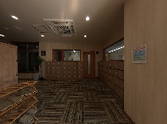 明るく広いエントランス