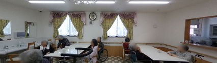 居心地の良い介護施設の居間