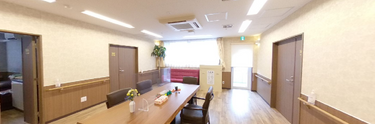 ケア施設の居住者共用エリア