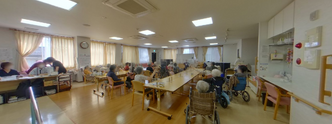 居住者が集う施設の共有スペース