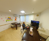介護施設内の居住者と共有エリア