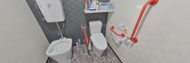 バリアフリー対応のトイレ施設