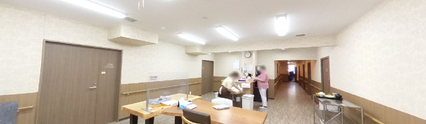介護施設の居住者用共用スペース