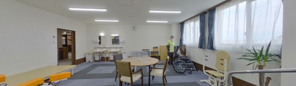 介護施設の居間と設備