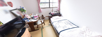介護施設の居室内部様子