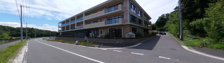 緑豊かな地域の介護施設