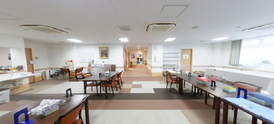 介護施設内の共有エリア