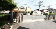 介護施設前の閑静な環境