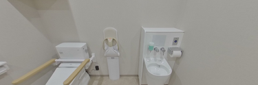 介護施設内の手すり付トイレ設備