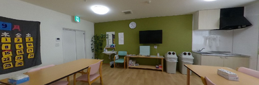 共用リビングの風景