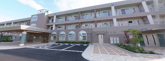介護施設の外観と入口