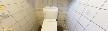 清潔なトイレ設備