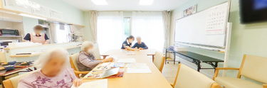 介護施設の共有スペース