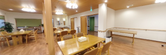 広々とした共同食堂エリア