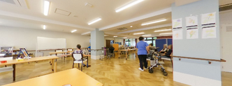 介護施設での快適な共有エリア