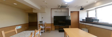 快適なケア施設の共有リビング