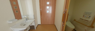 ケア施設の居室の内観