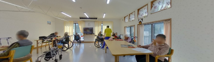 介護施設の居心地の良い共有エリア