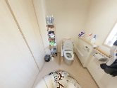 ゆったりとした洗面所