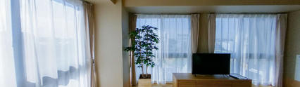 介護施設の居住感じるリビング